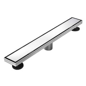 SEACHROME 18 in. x 4 in. Rectangular Shower Shelf with Rail in Matte Black  700-7005-MB - The Home Depot