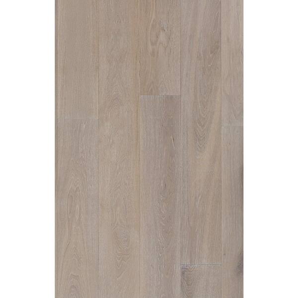 ASPEN FLOORING Timber Wolf White Oak 1/2 in. T x 7.5 in. W Water Resistant Wire Brush Engineered Hardwood Flooring (31.09 sqft/case)