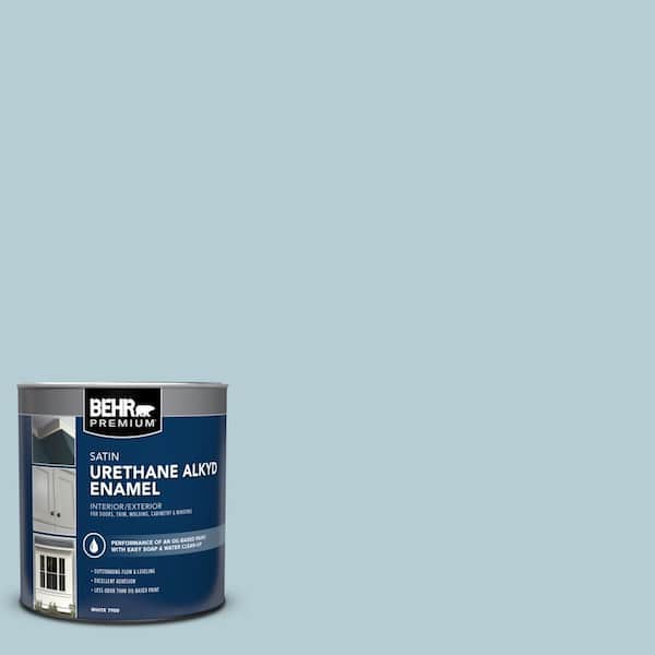 BEHR PREMIUM 1 qt. #530E-3 Sonata Satin Enamel Urethane Alkyd Interior/Exterior Paint