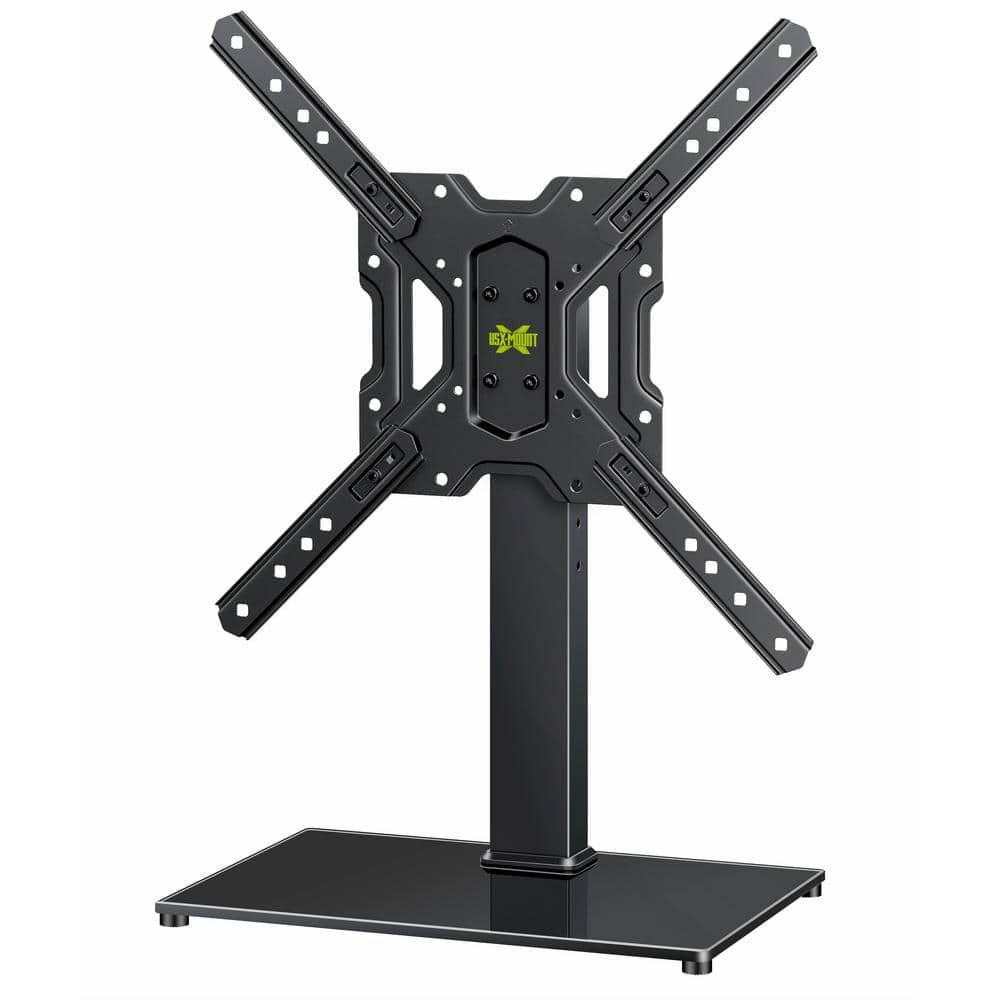 Universal TV Stand Swivel Tabletop TV Base Fits 26-55 Inch with VESA 400x400mm APPSTVS12 & Tilting TV Wall Mount Bracket for 32-82 Inch Max VESA 600x400mm