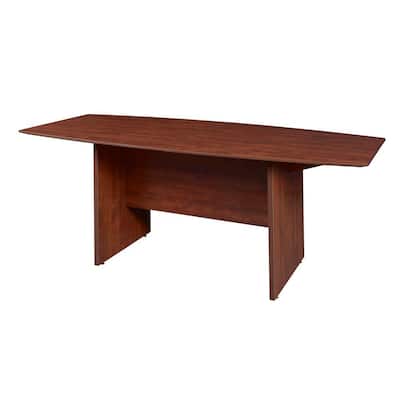 Advent 95 in. Cherry Boat Shape Conference Table