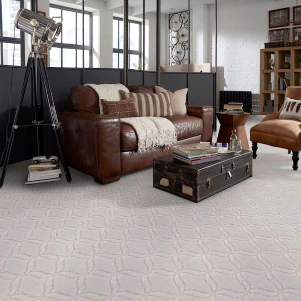 Kensington - Rain Drop - Gray 42.1 oz. Nylon Pattern Carpet - Installation Required
