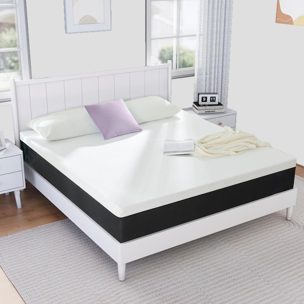 PICCHESS 8 in. Queen Mediuim Tight Top Cooling Memory Foam Mattress, Comfor tand Support