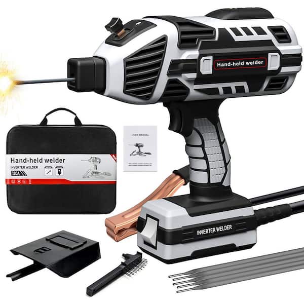 Handheld 120 Amp 110 Volts Electric (AC) Arc Stick Welder with IGBT Inverter 5 Variable Current Adjustment