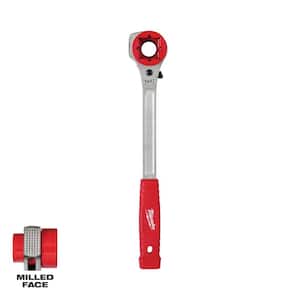 Lineman's High Leverage Ratcheting Wrench with Milled Strike Face