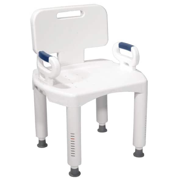 Drive Medical Bath Bench with Back and Arms