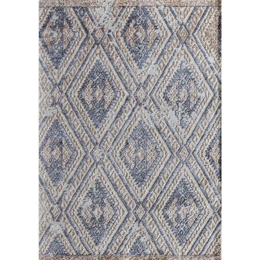 Rugs America Ivory Diamond 5 ft. x 7 ft. Indoor Area Rug RA32641 - The ...