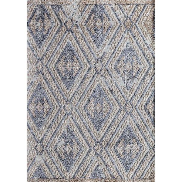 Ivory Diamond 8 ft. x 10 ft. Indoor Area Rug