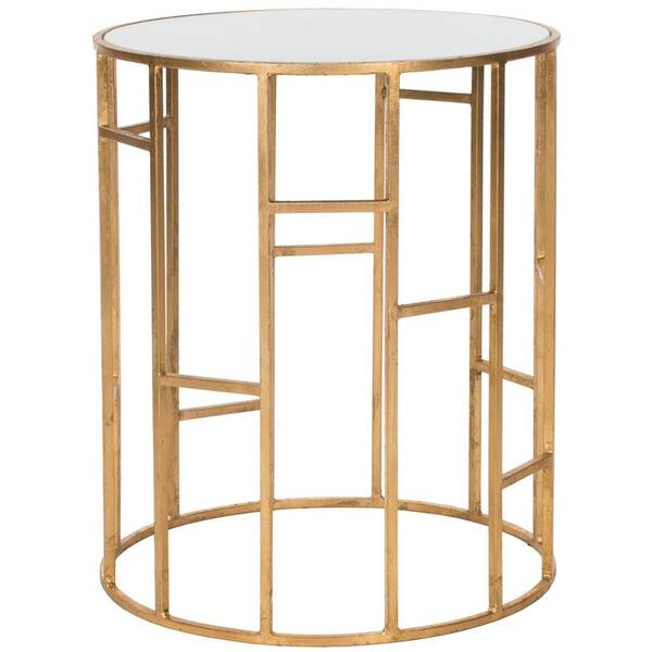 SAFAVIEH Doreen Gold/White End Table