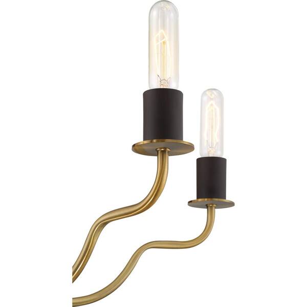 Quoizel Stride 6 Light Weathered Brass Candle Style Chandelier Sde5006ws The Home Depot Quoizel 6 Light Stride Chandelier Weathered Brass, Diy Chandelier Socket Covers Home Depot