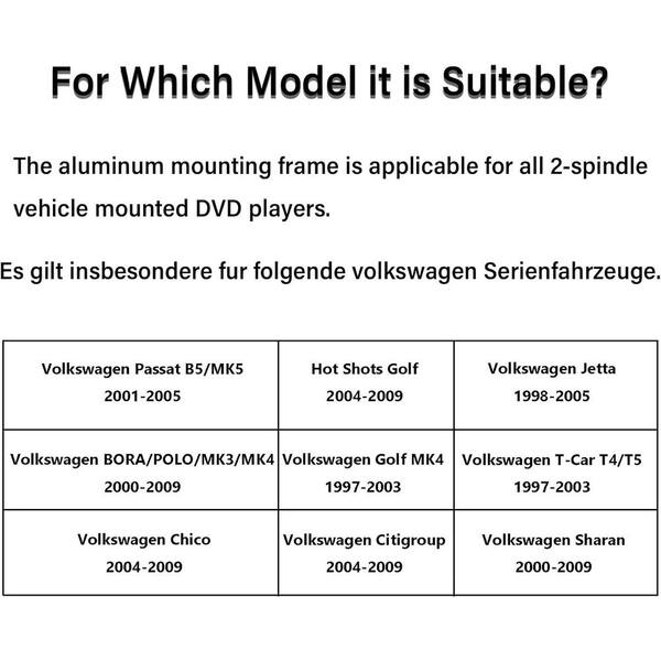 Cage De Montage Autoradio 1 DIN Métal – Support Universel ISO 181×52×68 Mm – Installation Facile & Solide