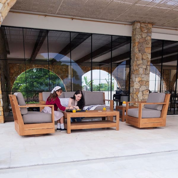 Cambridge Casual Largo 4-Piece Premium Indonesia Teak Patio