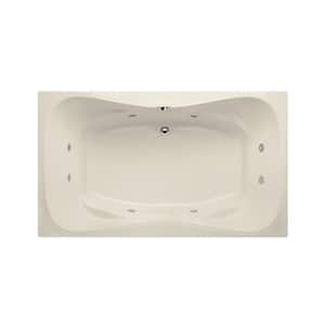 Providence 72 in. Acrylic Rectangular Drop-in Whirlpool/Air bath bathtub in White
