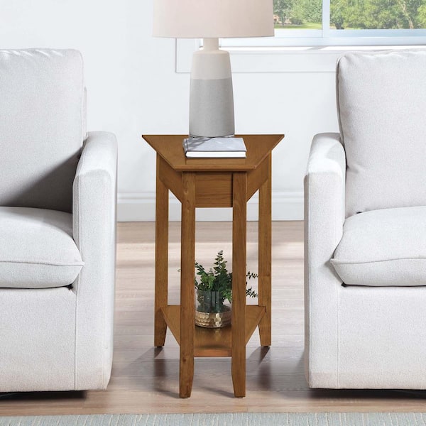 Convenience Concepts American Heritage Driftwood Wedge End Table