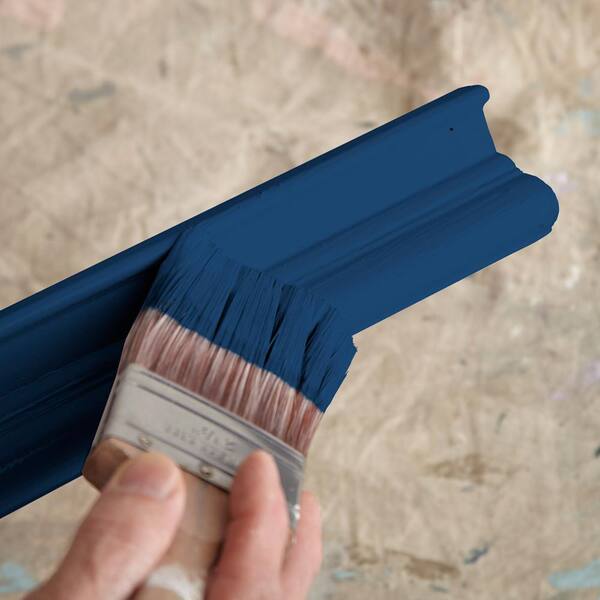 BEHR PREMIUM 1 qt. #S-H-580 Navy Blue Semi-Gloss Enamel Interior/Exterior  Cabinet, Door & Trim Paint 712304 - The Home Depot
