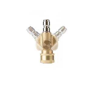 Universal 60° Pressure Washer Pivot Spray Nozzle - 4000 PSI - Quick-Connect