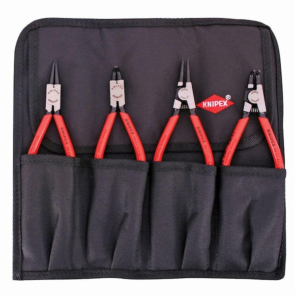 KNIPEX 4-Piece Circlip Snap with Ring Set In Pouch
