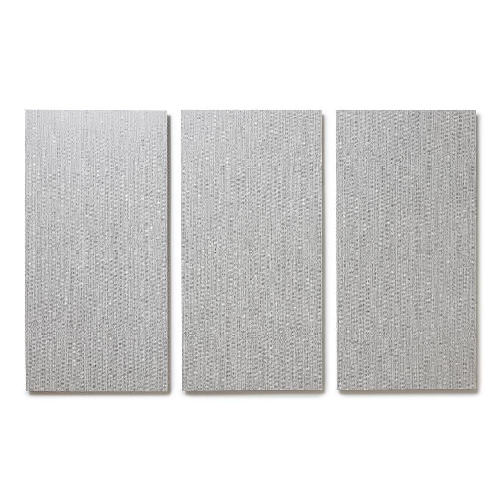 Silver Knit 12" x 24" Adhesive Vinyl Tile Flooring