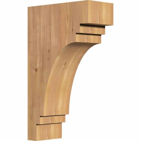 Ekena Millwork 5-1/2 in. x 12 in. x 20 in. Western Red Cedar Pescadero Smooth Corbel