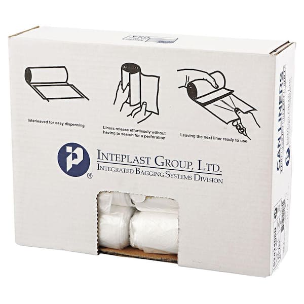 Inteplast 10 Gal. Clear High-Density Can Liner (50-Rolls)