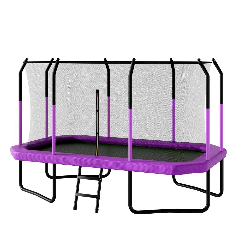 8 ft. x 14 ft. Rectangle Long Tumbling Outdoor Trampoline in Purple  with Enclosure Net UV-Resistant Jump Mat price history on PriceWatchPro