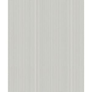 Boutique Collection Blue Shimmery Vertical Stripe Non-pasted Paper on Non-woven Wallpaper Roll