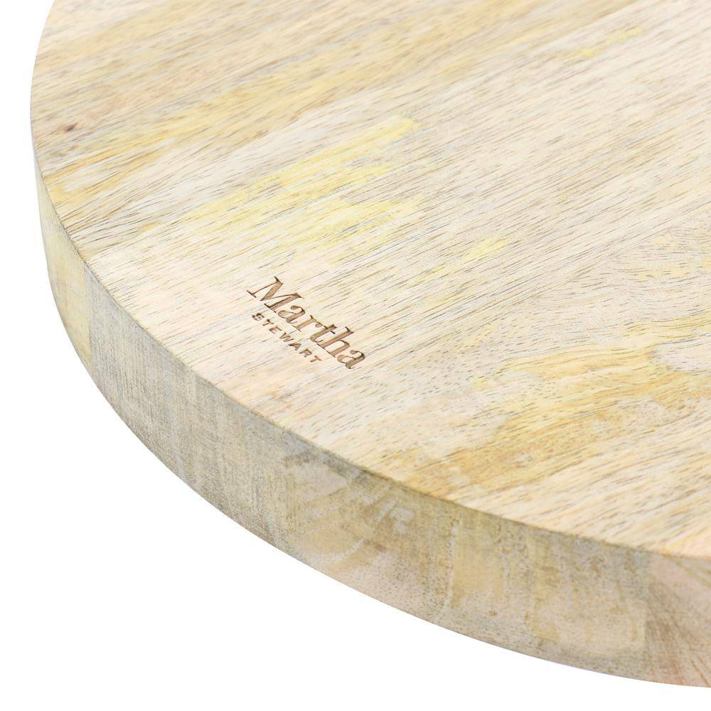 14" Round Mango Wood Charcuterie Serving Board