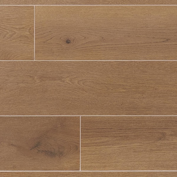 Ivy Hill Tile Hemlock Natural Brown 7.71 in. x 47.04 in. Wood Look Matte Porcelain Floor and Wall Tile (15.49 sq. ft. /Case)