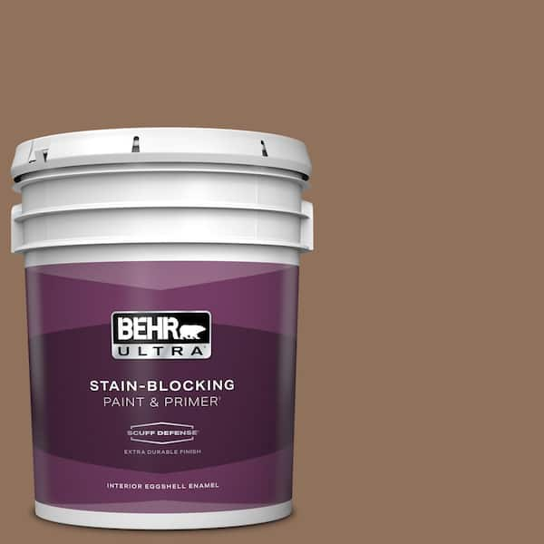 BEHR ULTRA 5 gal. #N240-6 Wild Mustang Extra Durable Eggshell Enamel Interior Paint & Primer