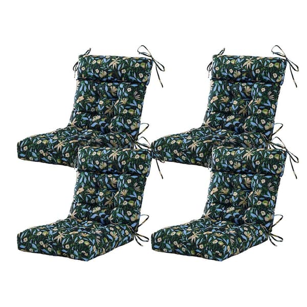 ARTPLAN Seat/Back Outdoor Chair Cushion Patio Cushion Tie Tufted Replacement for Patio Furniture 20 in. x 20 in. x 4 in.