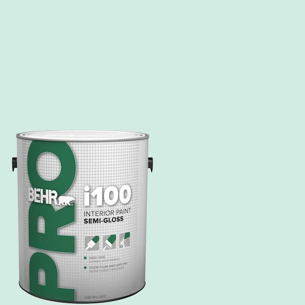 1 gal. #HDC-MD-19 Soft Mint Semi-Gloss Interior Paint