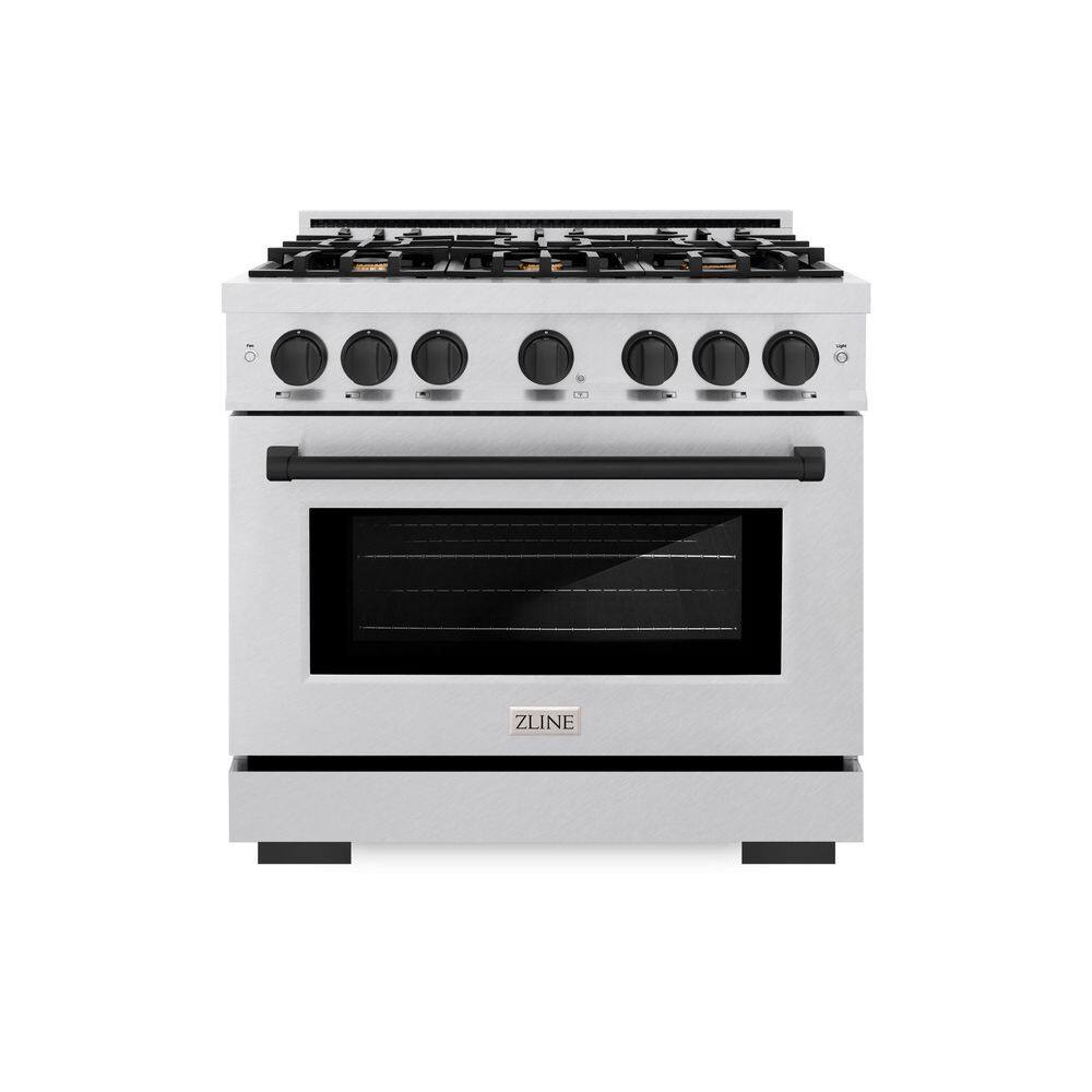 Autograph 36 in. Select Dual Fuel Range with 6 Burners and Convection Oven in Satin Steel with Matte Black Accents price history on PriceWatchPro