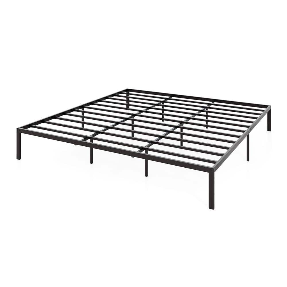 Full/Queen/King Size Metal Bed Frame Heavy Duty Support Slats Mattress Foundation-King Size