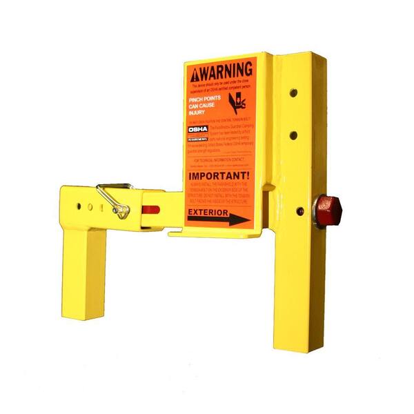 ParaShield 1 Unit Yellow OSHA Compliant Non-Penetrating Guardrail Clamp for Vertical Walls and Flat Roof Parapet Walls-DISCONTINUED