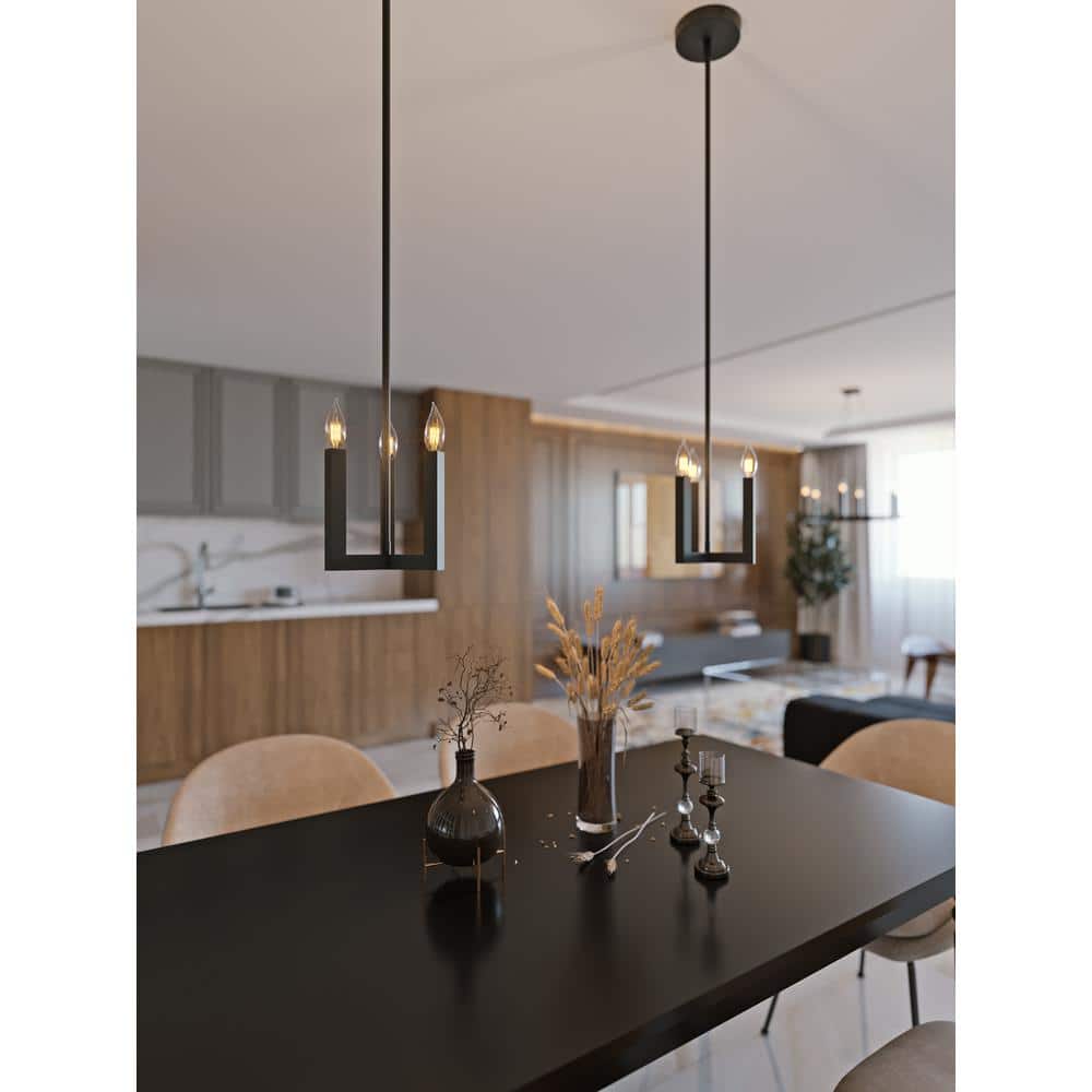 Modern Aged Brass and Black Mini Pendant Light for Indoor/Outdoor