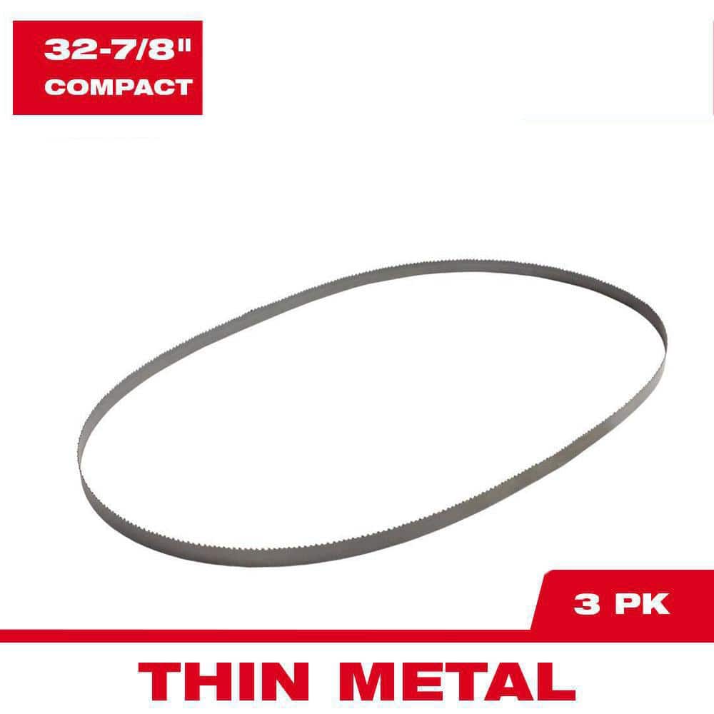 Milwaukee 32-7/8 in. 18 TPI Compact Bi-Metal Band Saw Blade (3-Pack) For M18 FUEL Compact Bandsaw/Corded -  48-39-0579