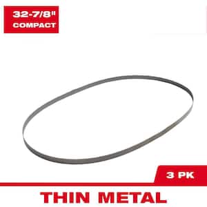 32-7/8 in. 18 TPI Compact Bi-Metal Band Saw Blade (3-Pack) For M18 FUEL Compact Bandsaw/Corded