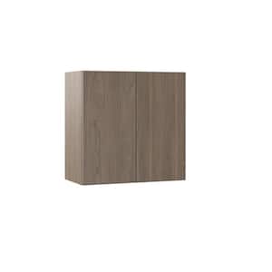 Designer Series Edgeley Assembled 24x24x12 in. Wall Kitchen Cabinet in Driftwood