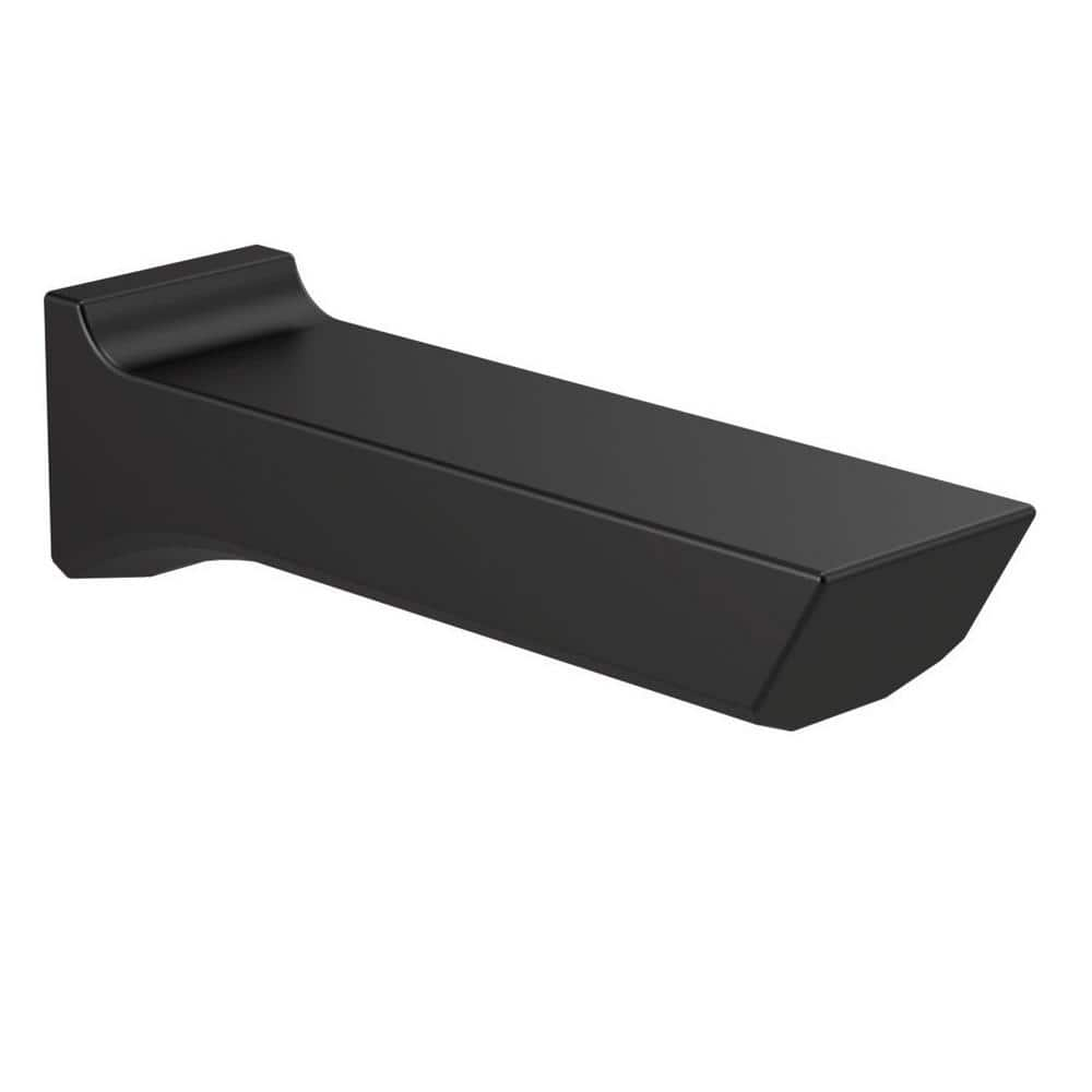 Delta Pivotal 9 in. Non-Diverter Tub Spout in Matte Black