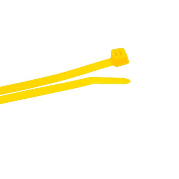 Forney 14.5 in. Standard Duty Cable Ties, Yellow (100-Bag)