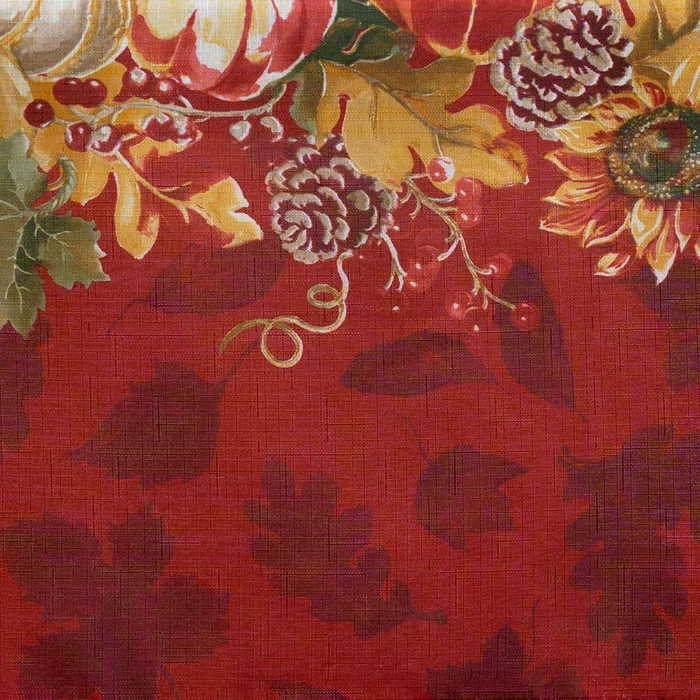 Swaying Leaves Multicolor Fall Polyester Rectangle Tablecloth