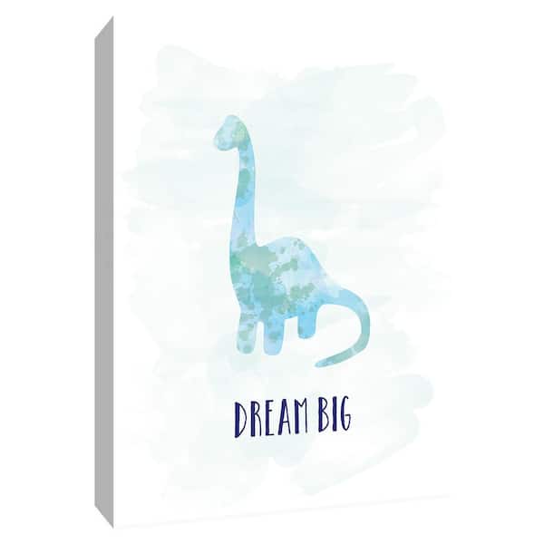 PTM Images 12 in. x 10 in. ''Dream Big Dino'' Canvas Wall Art