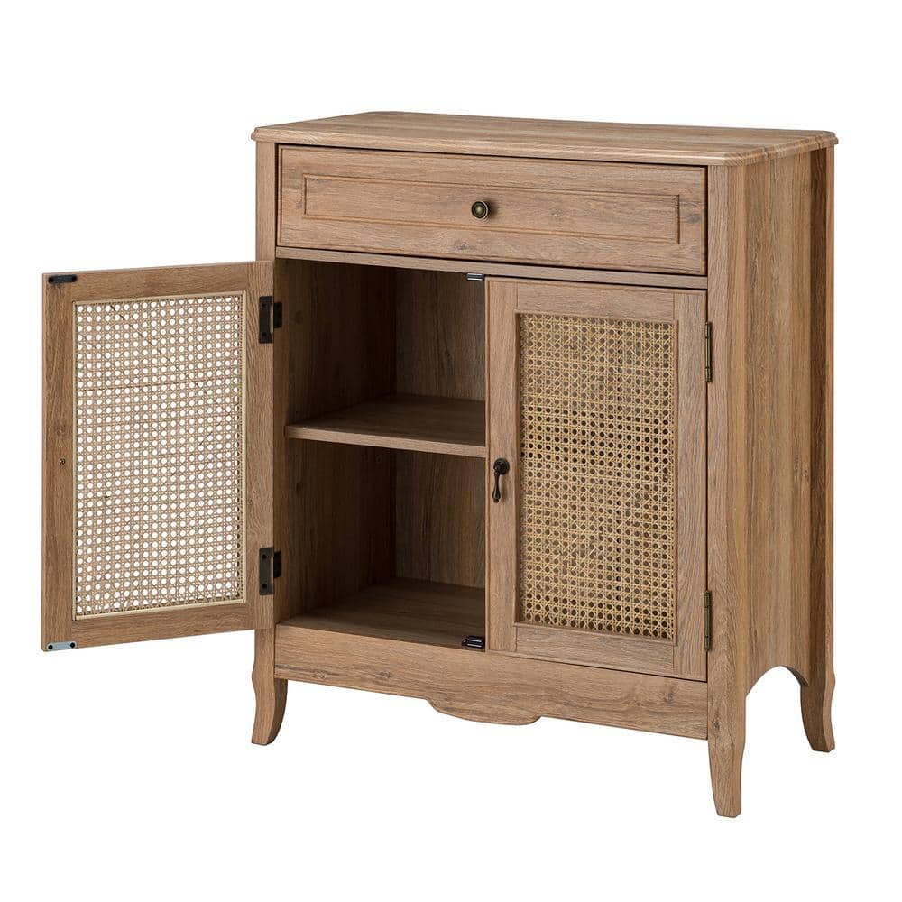 31.5 in. W x 15.8 in. D x 36.2 in. H Bathroom Gray Linen Cabinet
