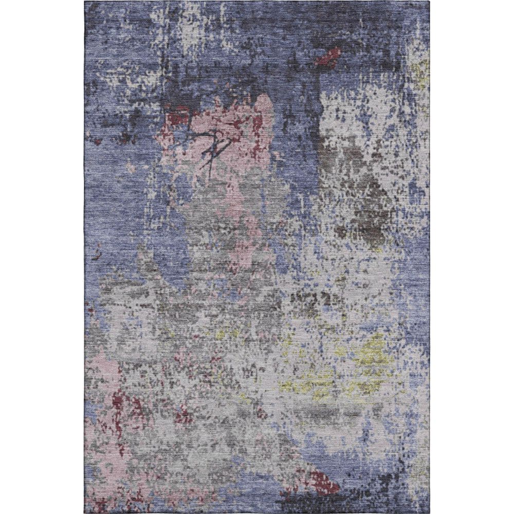 Mayfield Premium Machine Washable Abstract AMF1911 Blue 10 ft. x 14 ft. Area Rug price history on PriceWatchPro