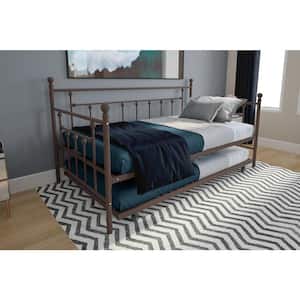 Mia Bronze Twin Daybed and Trundle Set