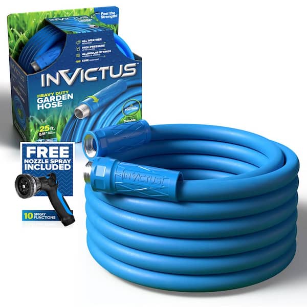 5/8 in. Outer Dia x 25 ft. Heavy-Duty Reinforced Polymer 300PSI Lightweight Kink and Weather Resistant Garden Hose
