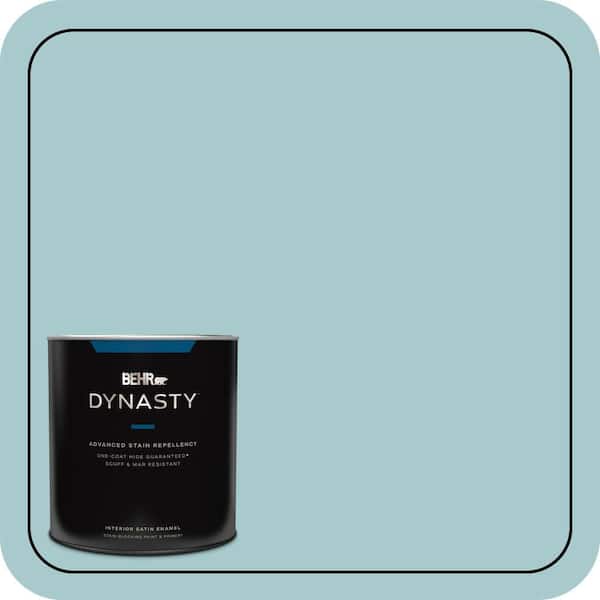 BEHR DYNASTY 1 qt. #PMD-95 Coastal Surf Satin Enamel Interior Stain-Blocking Paint and Primer