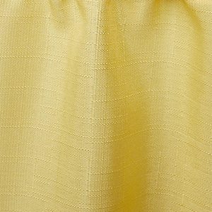 Loha Sunbath Yellow Solid Light Filtering 3" Rod Pocket Tie Up Shade, 54 in. W x 63 in. L