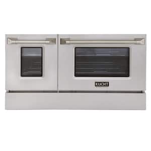 Oven Door and Kick-Plate 48 in. Stainless Steel for KNG481 (Large and Small Ovens)