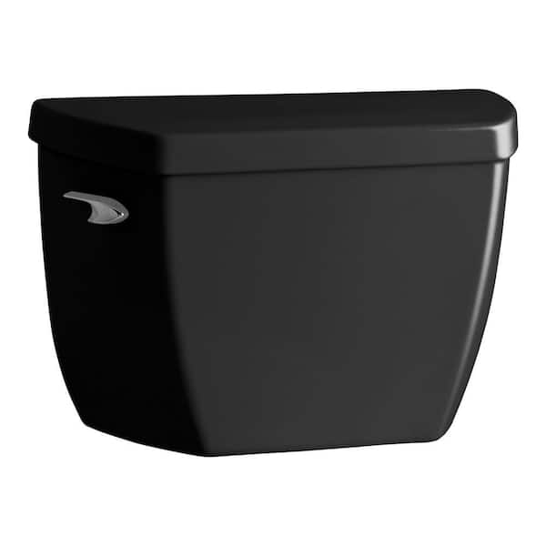 KOHLER Highline 1.6 GPF Single Flush Toilet Tank Only in Black